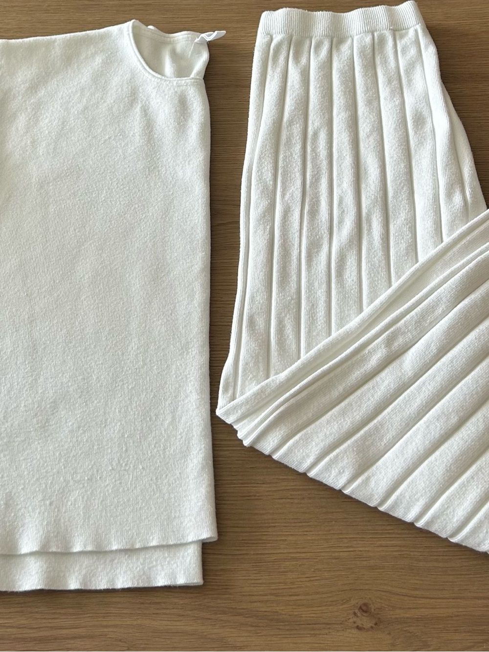 Ivory Knit Pant Set By Wishlist